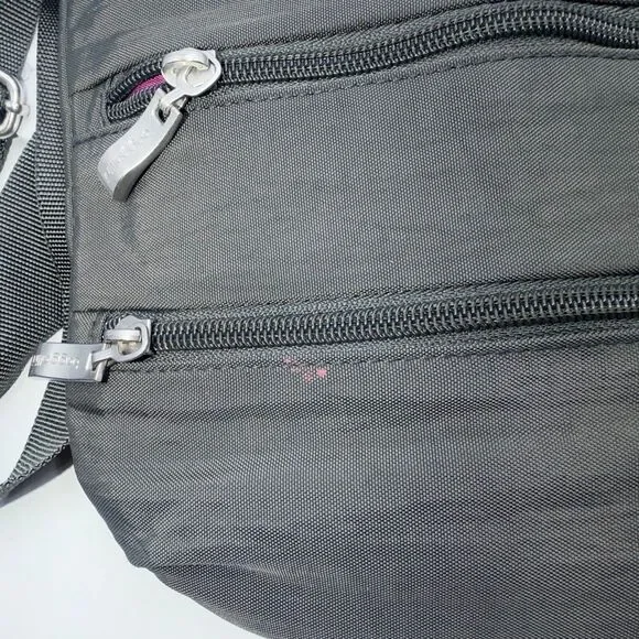 BAGGALLINI Charcoal Grey Big Zipper Crossbody Bag - Picture 7 of 7